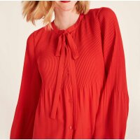 Bluse m. Schluppe, koralle