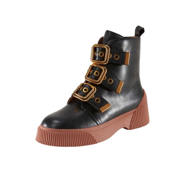 Brand booties, black