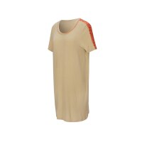 Jersey-Sleepshirt, camel-mandarine