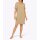 Jersey sleep shirt, camel-mandarine