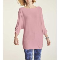 Pullover m. Schnürung, altrosé