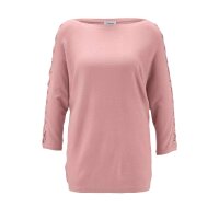 Pullover m. Schnürung, altrosé