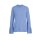Designer-Jerseyshirt m. Volants, bleu