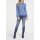 Designer-Jerseyshirt m. Volants, bleu
