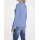 Designer-Jerseyshirt m. Volants, bleu