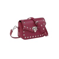 Tasche m. dekorativen Nieten, malve