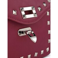 Purse with decorative rivets, mallow