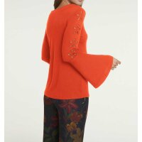 Feinstrickshirt, blutorange