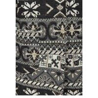 Jacquard-Stricklongblazer, beige-grau
