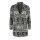 Jacquard-Stricklongblazer, beige-grau