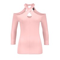 Shirt with cut-outs, rosé