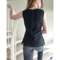 Spitzenshirt, schwarz