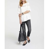 Bluse m. Spitze, ecru