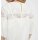 Bluse m. Spitze, ecru