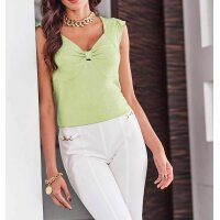 Designer-Knotenshirt, lindgrün