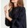Bluse m. Perlen-Stickerei, nachtblau