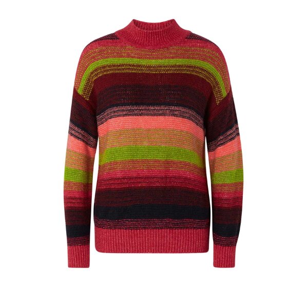 Sweter w paski, wielokolorowy