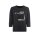 Shirt with print and glitter stone, black