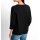 Shirt with print and glitter stone, black