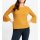 Sweater with bell sleeves and beads, ochre