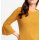 Sweater with bell sleeves and beads, ochre