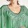Chiffon-Tunika m. Perlen, mint