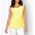 Shirt top with pleats and beads, lemon