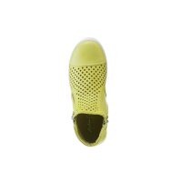 Nappaleder-Hightop-Sneaker, limettengelb