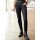Stretch trousers with polyuretane finish, black