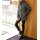 Stretch trousers with polyuretane finish, black