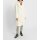 Lapel collar coat with fur imitation, champagne