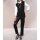 Rib knit sweater, black