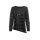 Shirt m. Paillettenstreifen, schwarz