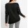 Shirt m. Paillettenstreifen, schwarz