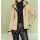 WOW"Kuschel-Strickjacke, camel-schwarz