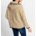 WOW"Kuschel-Strickjacke, camel-schwarz