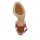 Patent leather sandal, red