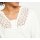 Designer-Schirt m. Spitze, champagner