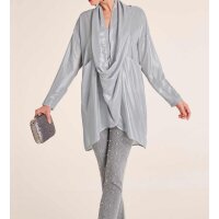 Chiffon-Bluse, silberfarben