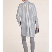 Chiffon-Bluse, silberfarben