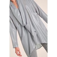 Chiffon-Bluse, silberfarben