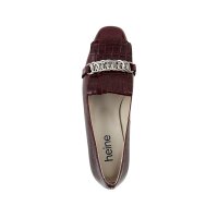 Leather pumps, bordeaux