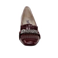 Leather pumps, bordeaux