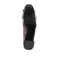 Leather pumps, bordeaux