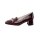 Leather pumps, bordeaux