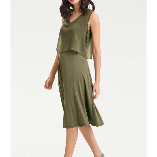 Lagen-Kleid, oliv