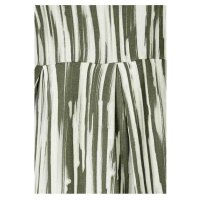 Marken-Kleid, khaki-offwhite