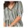Marken-Kleid, khaki-offwhite