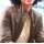 Lamm-Nappaleder-Jacke in Used-Optik, braun