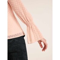 Chiffon blouse with top, rosé